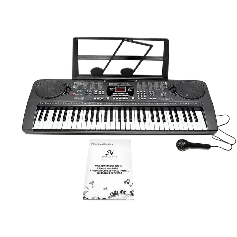 Teclado Musical Infantil 61 Teclas 5 Octavas