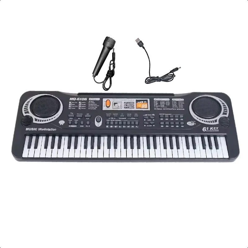 Teclado Musical Infantil 61 Teclas 5 Octavas